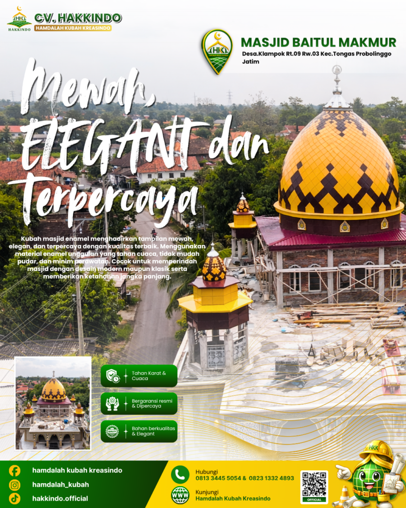 Tren Warna Kubah Masjid di Era Modern: Inspirasi Desain yang Elegan dan Berkarakter 23